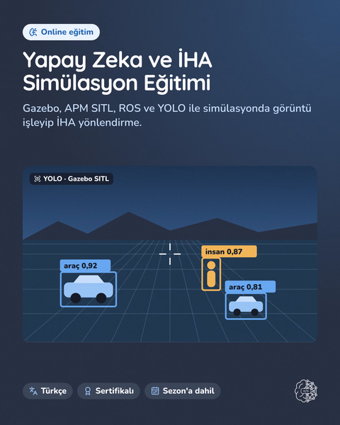 Yapay Zeka ve İHA Simülasyon Eğitimi gönderi görseli